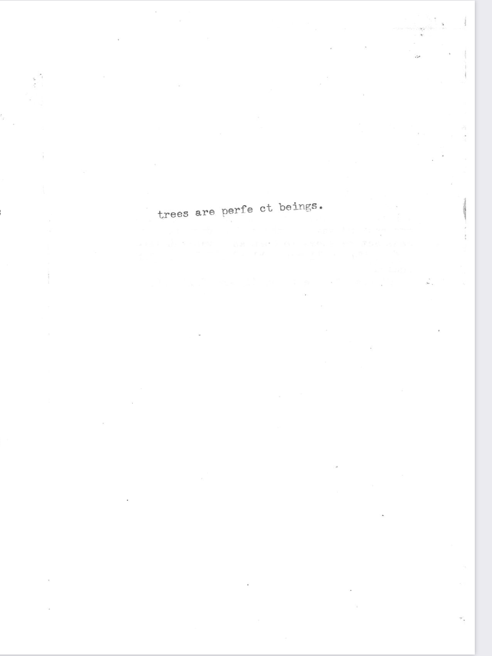 an image of typewritten text